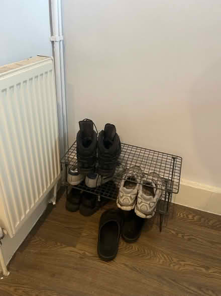 Photo of free Black Metal Wire Shoe Rack (SE14 new cross) #1