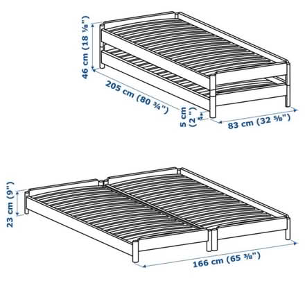 Photo of free Single/double bed (Ikea utaker) (RG2) #2