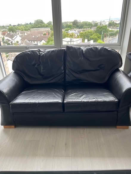 Photo of free Leather sofa 2 seater (Blackcock) #1
