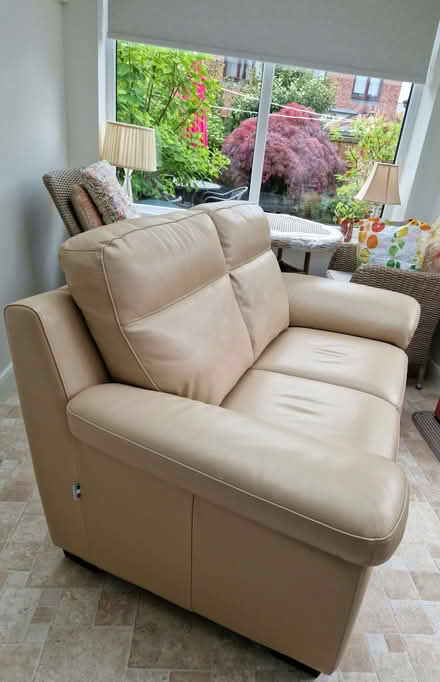 Photo of free Camel Leather sofa (Great Moor SK2) #1