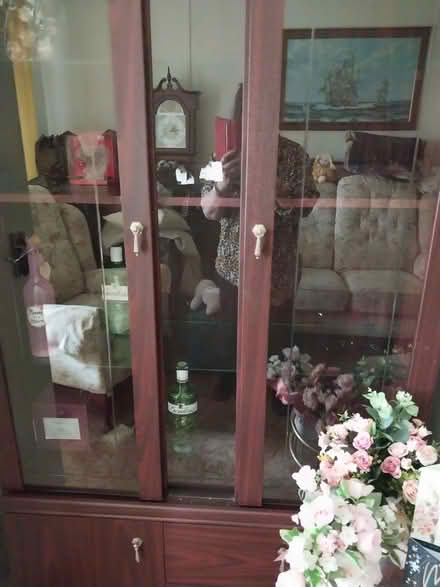 Photo of free Tall rosewood cabinet (Kemsing TN15 6LU) #1