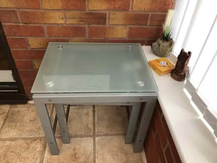 Photo of free 2 glass topped tables (Clubmoor L4) #1