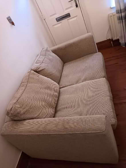 Photo of free 2 seater sofa in Oatmeal (Reading West RG1) #3
