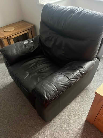 Photo of free Leather sofa and armchair (Crewe CW11) #3