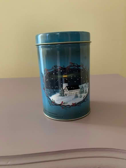 Photo of free Tin. Lighthouse themed (Methuen) #1