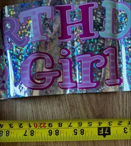 Photo of free Foil banner approx 220cm - great condition (Lavender Hill SW11) #1