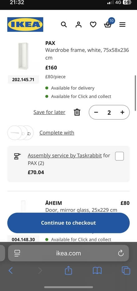 Photo of free New IKEA Pax Wardrobe (SE28) #4