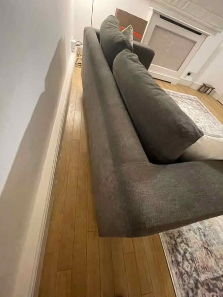 Photo of free Grey sofa in good condition - coordinating chair also posted (Knightsbridge SW7) #3