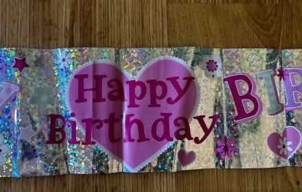Photo of free Foil banner approx 220cm - great condition (Lavender Hill SW11) #2