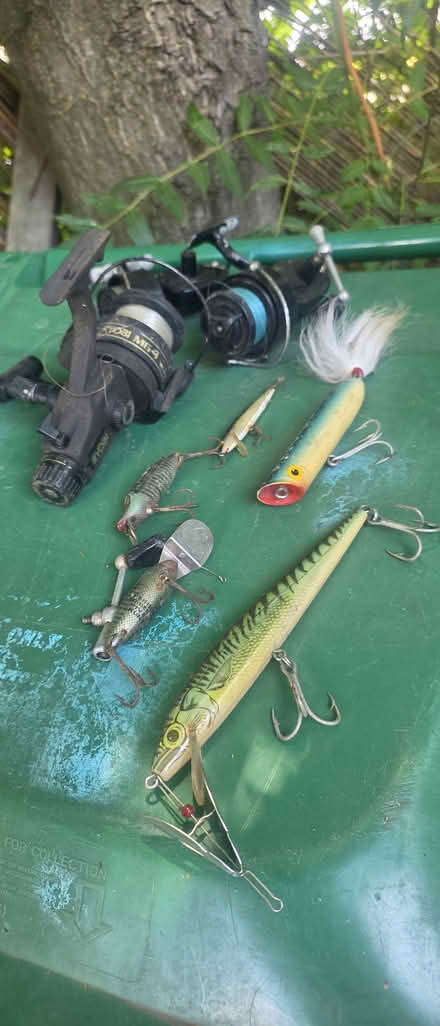 Photo of free Fishing lures and reels. Used (Medford) #1