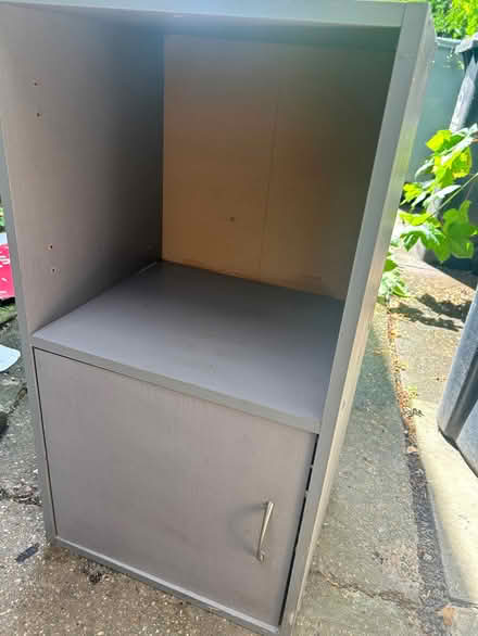 Photo of free Grey storage cupboard or bedside unit (Northmoor OX29) #2