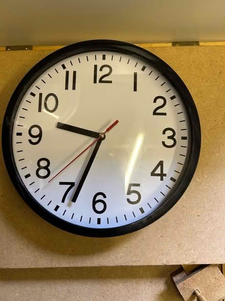 Photo of free Battery wall clock. Good condition but surplus. (Sileby LE12) #1
