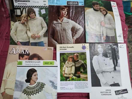 Photo of free Bundle arran and Norwegian style knitting patterns (Halton LA2) #1