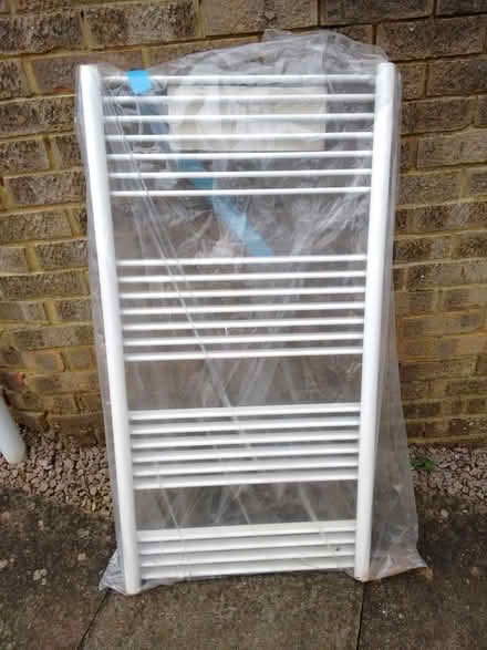 Photo of free white towel radiator (unused) (Hardwick OX16) #1