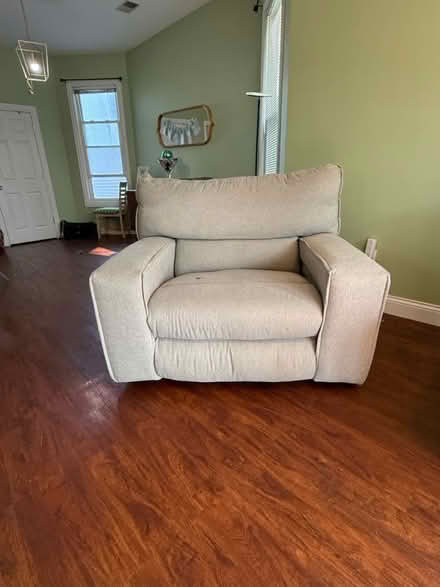 Photo of free Couch and sofa chair (Belmont and Central Park) #2
