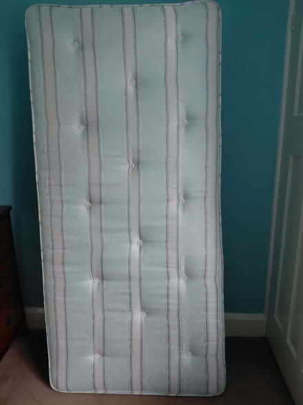 Photo of free Pine single bed & mattress (New Greens AL3) #2