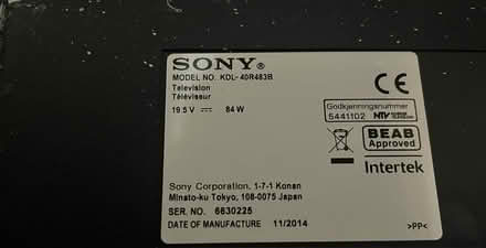 Photo of free 40” SONY TV black screen (Southsea PO4) #2