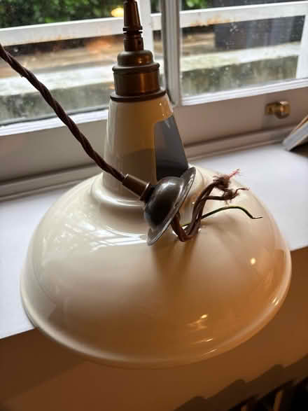 Photo of free Enamel ceiling pendant (Chalk Farm NW3) #1