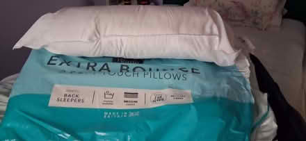 Photo of free pair of two pillows one has been used (Wigmore LU2) #1
