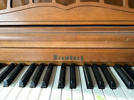 Photo of free Piano and bench (Milford) #2