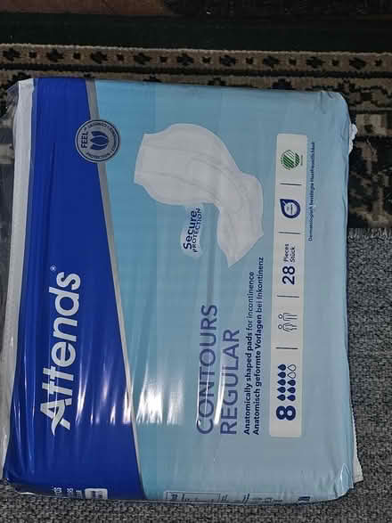 Photo of free Attends size 8 incontinence pads (GL4) #1