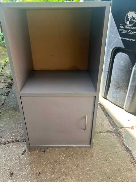 Photo of free Grey storage cupboard or bedside unit (Northmoor OX29) #3