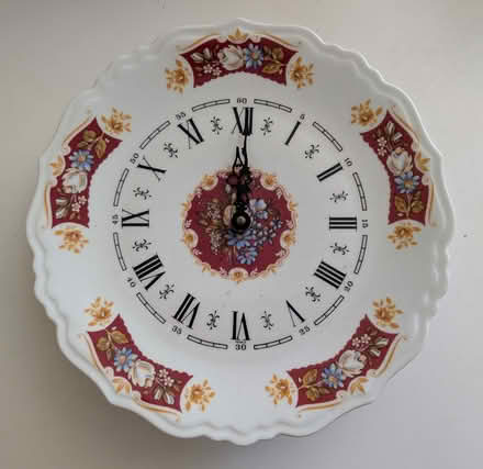 Photo of free Limoges Clock Plate (needs repair) (Crescent Park) #1