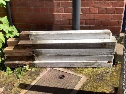 Photo of free PRESTEIGNE: Sawn 4" timber posts 4-5ft. Qty 9 (Presteigne LD8) #1