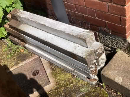 Photo of free PRESTEIGNE: Sawn 4" timber posts 4-5ft. Qty 9 (Presteigne LD8) #2