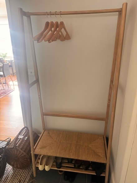 Photo of free John Lewis Timber Clothes Rail (Sloane Square SW1W) #1