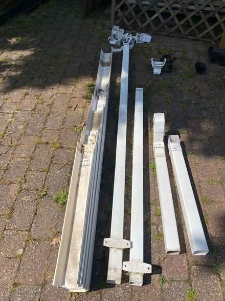 Photo of free White Square Line Guttering, Down Pipes and accessories (Tondu CF32) #1