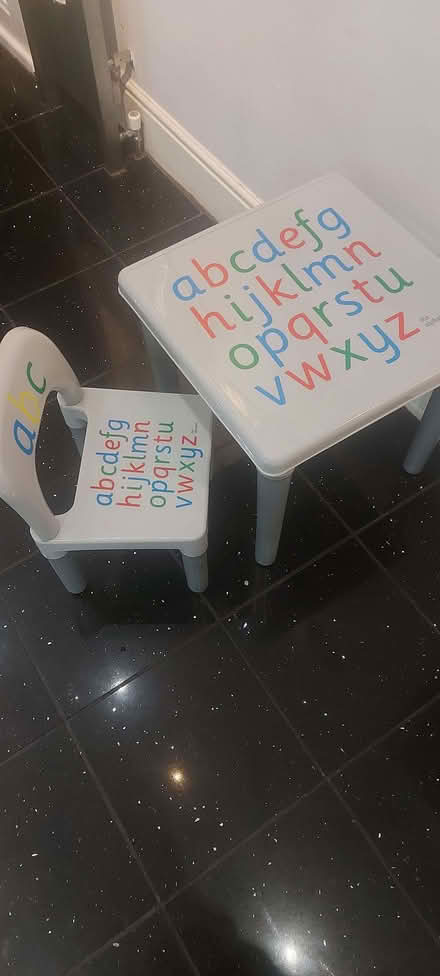 Photo of free Child's plastic table and chair (Southsea PO4) #1