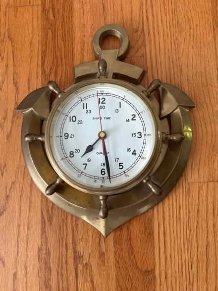 Photo of free Brass clock (Saratoga) #1