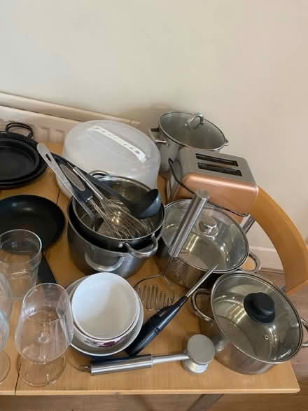 Photo of free Crockery, pots, toaster (SW18) #2