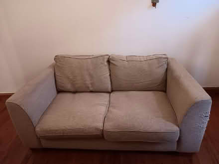 Photo of free 2 seater sofa in Oatmeal (Reading West RG1) #2