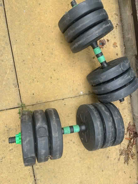 Photo of free 2 x adjustable dumbbells (Bow E3) #1