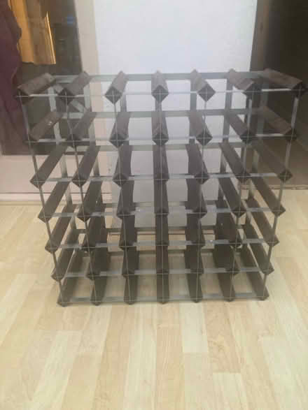 Photo of free Wooden grid square wine rack (Stoke newington N16) #2