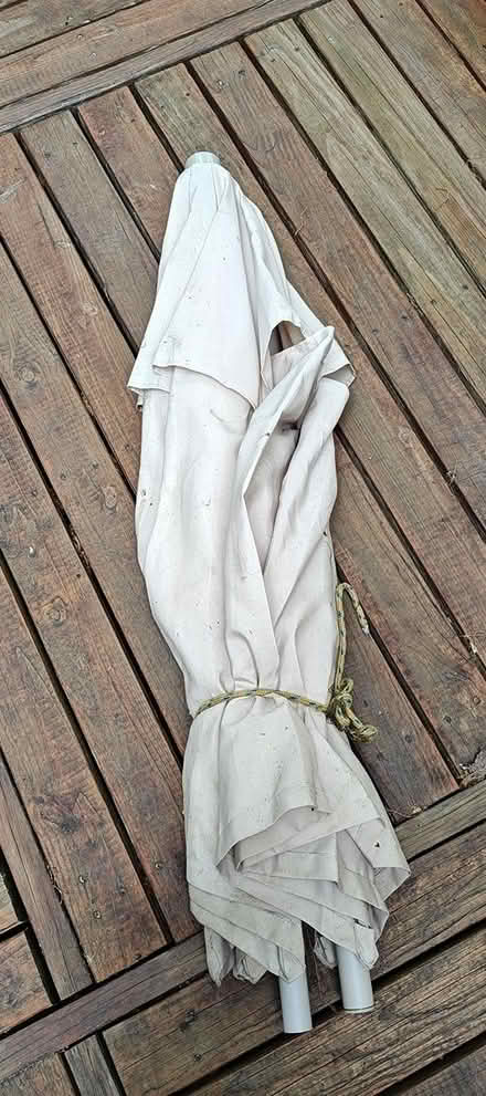 Photo of free Patio umbrella (Cedarwood, Waltham MA) #1