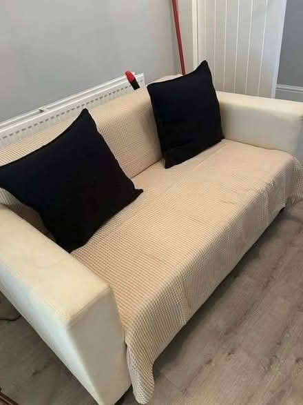Photo of free 2x 2 seater cream sofas from ikea (Heaton Chapel SK4) #1