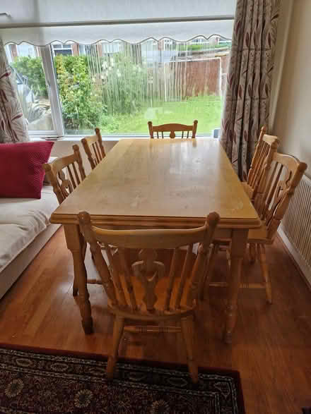 Photo of free Kitchen Table and matching chairs (Skerries, County Dublin) #1