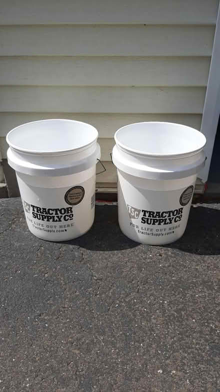 Photo of free 2 5-Gallon Buckets (In Naugatuck, Ct.) #1