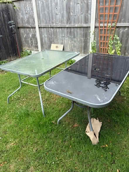 Photo of free Glass garden tables (Steeple, CM0) #1