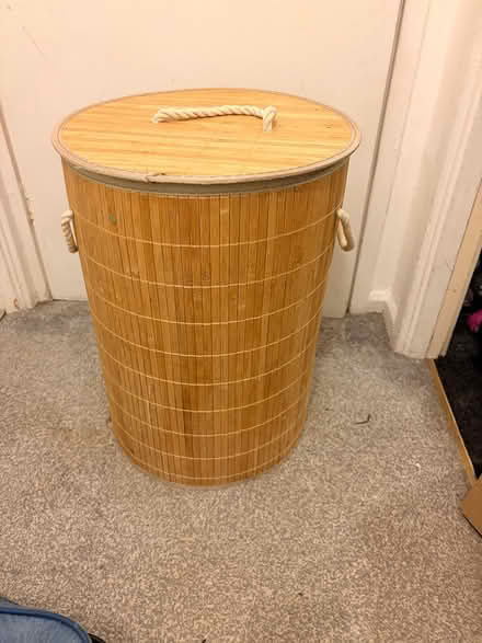 Photo of free Wooden laundry basket (Bracknell’s RG42) #2