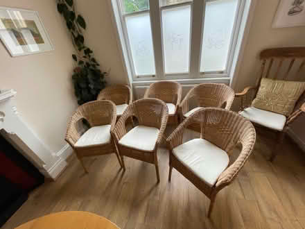 Photo of free Wicker chairs x6 (Tooting SW17) #1