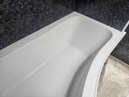 Photo of free White P Bath with side panel (Penarth CF64) #3