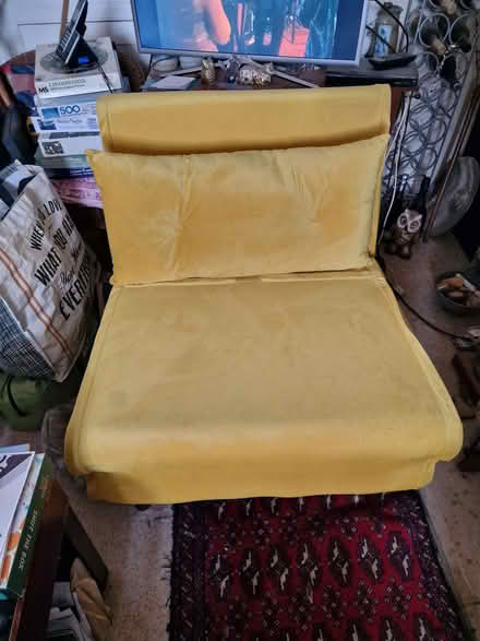 Photo of free Mustard-chair/bed (Stroud GL5) #1