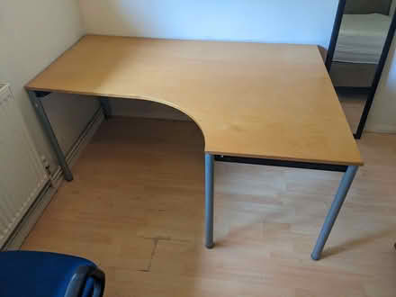 Photo of free 2 seater leather sofa and beautiful large IKEA desk (Hollingdean BN1) #2