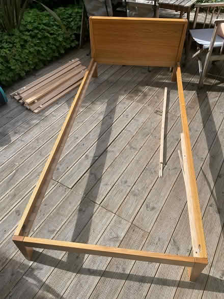 Photo of free Solid oak Habitat bed frame (Cambridge CB4) #1