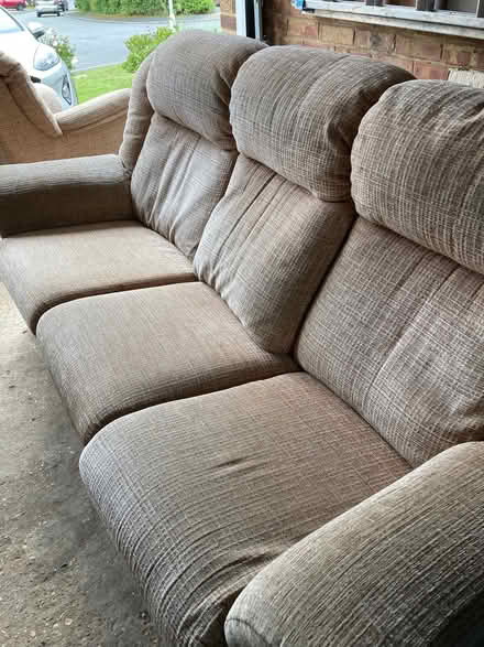 Photo of free G Plan 3 seat sofa and armchair (East Grinstead RH19) #1