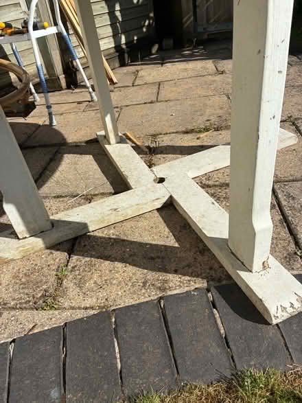 Photo of free A solid wood outside table (Great Boughton CH3) #2